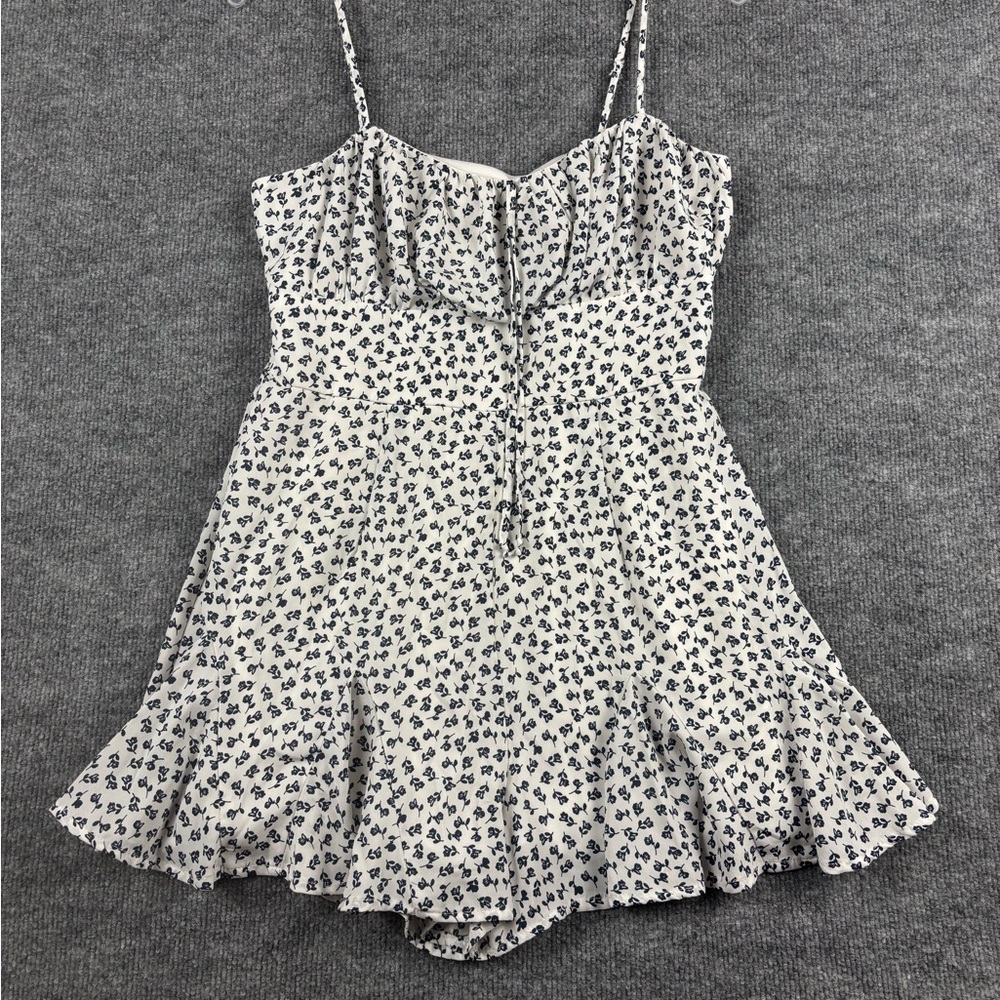 Mi Ami Floral Spaghetti Strap Dress Coquette Cottagecore